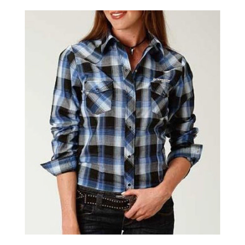 Roper Ladies Plaid Western L/S Shirt