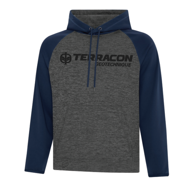 ATC™ DYNAMIC HEATHER FLEECE TWO TONE HOODED SWEATSHIRT